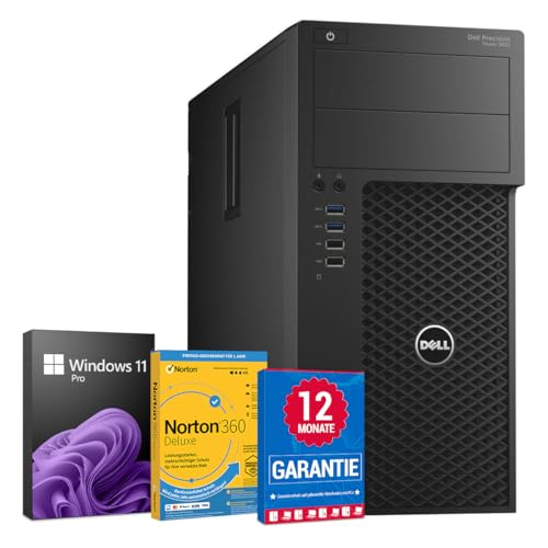 Dell Precision 3620 PC Computer Intel Core i7-6700K@ bis zu 4,2 GHz 32 GB 512 GB SSD mit Windows 11 Pro & GRATIS Bluetooth, WLAN & Antiviren-Software inkl. 12 Monate Garantie (Generalüberholt)