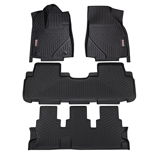 RILLEC Custom 3D All-Weather Mats for Highlander