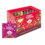 ETS - BIO Tee Adventskalender 2025 "Christmas Countdown" rot | Weihnachtskalender mit 24 Bio Tees | Perfekter Büro Adventskalender oder Geschenk