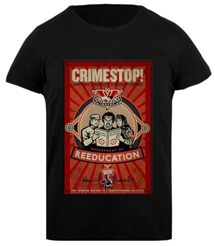 Zymbatee INGSOC 1984 Thoughtcrime Camiseta Negra Camiseta De Ajuste Clásico para Mujer