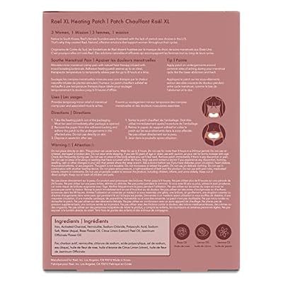 Rael Heating Patch Bundle - Herbal Heating Patch (Extra Coverage, 8 Count) & Heating Patch (2 Pack, 6 Count)