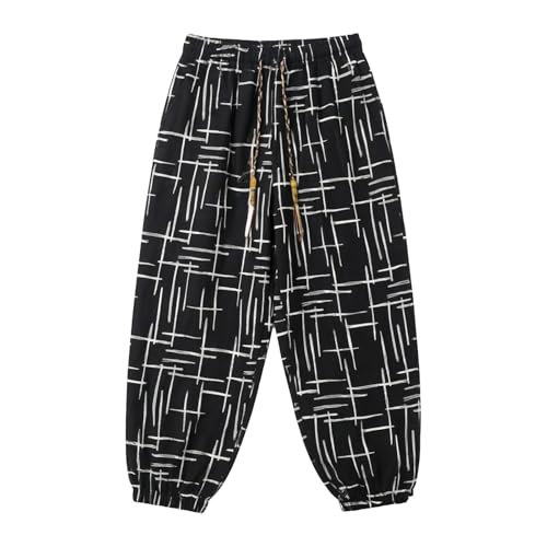Pantalon ample élégant homme en lin haut de gamme