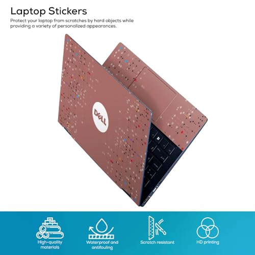 Image of Galaxsia Pattern D018 Top+Wrist Pad Vinyl Laptop Skin /Sticker /Cover Upto 15.6 Inches Laptops Laminated-Removable-HD Quality Compatible for Hp-Dell-Sony-Lenovo-Asus etc.(15x10 Inches)