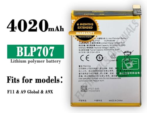 Image of BLP707 Battery for Oppo F11 / CPH1913 / CPH1911 / Battery with 6 Month Warranty****(U207)
