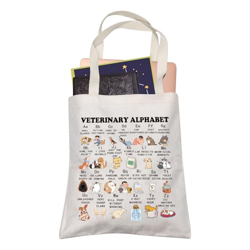 Cadeau étudiant vétérinaire LEVLO lot de 26 sacs alphabet pour amoureuse de chat