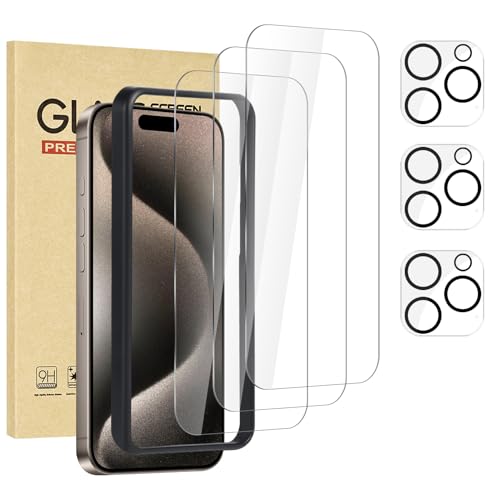 Film en verre trempé iPhone 15 Pro dureté 9H ultra résistant aux rayures