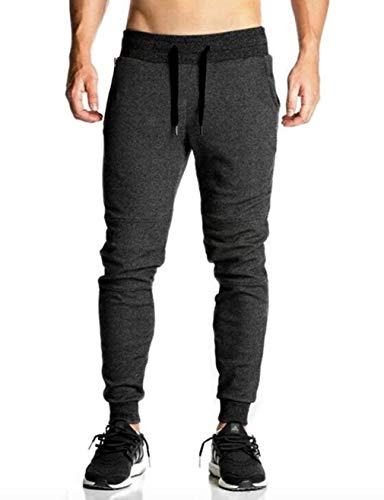 Image of Peppyzone Slim Fit Track Pant for Men with Zip Pocket