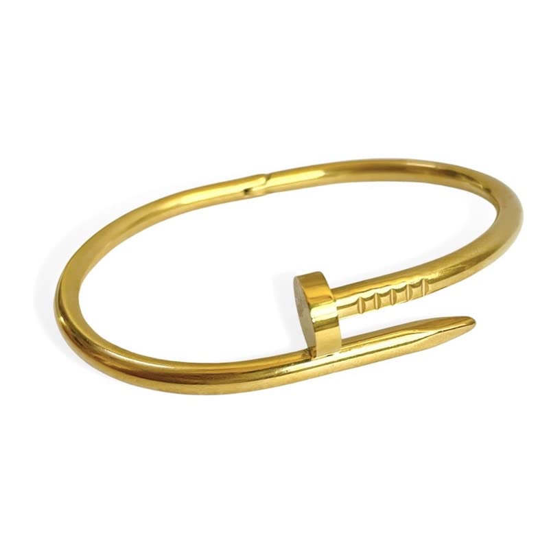 SALVE® New ‘Nailed It’ Gold Cuff Unisex Statement Bracelet (B0BNLH7QHD) Amazon Price History, Amazon Price Tracker