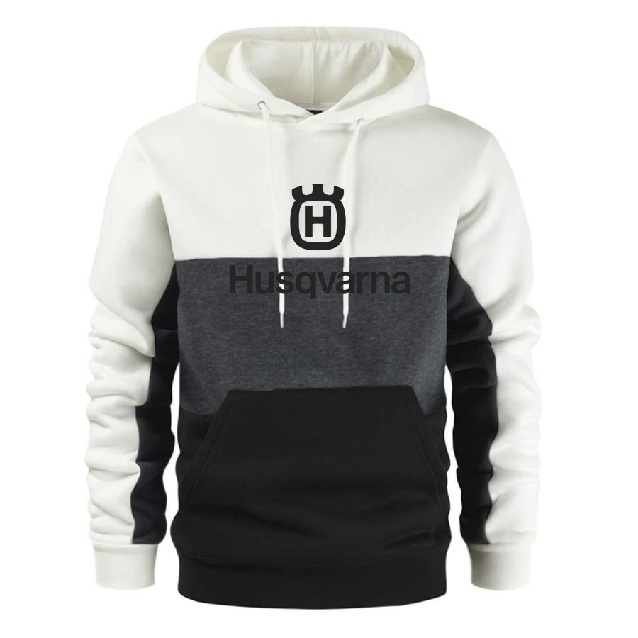 Męska bluza z kapturem z długim rękawem Hus.q_Varna Outdoor Casual Sport sznurek bluza z kieszeniami