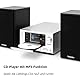 TechniSat VIOLA 710 CD IR - kompakte Hi-Fi-Anlage (Internetradio, DAB+, UKW, CD-Player, Bluetooth, 2x 20 Watt RMS Stereo-Boxen, Kopfhöreranschluss, Wecker, Sleeptimer, Kompaktanlage, Fernbedienung)