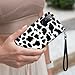 CAPAUNVDA for Samsung Galaxy S20 FE 5G Wallet Case with Credit Card Slots Holder, PU Leather Shockproof RFID Blocking Cover for Samsung Galaxy S20 FE 5G,Black Cow Print