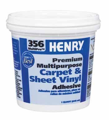 Henry 356 MultiPro Premium Multipurpose High Strength Paste Carpet & Sheet Vinyl Adhesive 1 qt.