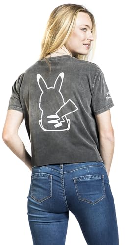 T-Shirt Gaming Di PokéMon - Pikachu - S A Xxl - Donna - Grigio - 5