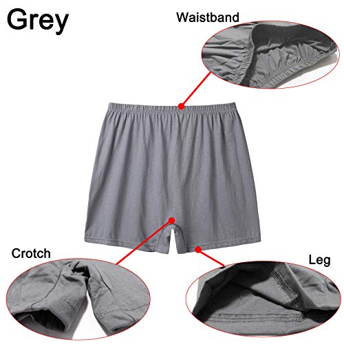 Men’s Underwear 4 Pack Soft Elastic Comfortable Flat Front Solid Casual Boxer Briefs3