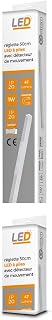 REGLETTE ALLUMINIO LED A BATTERIE 30x1,7x1,8 cm CON SENSORE 1W, 42 lumen, durata di...