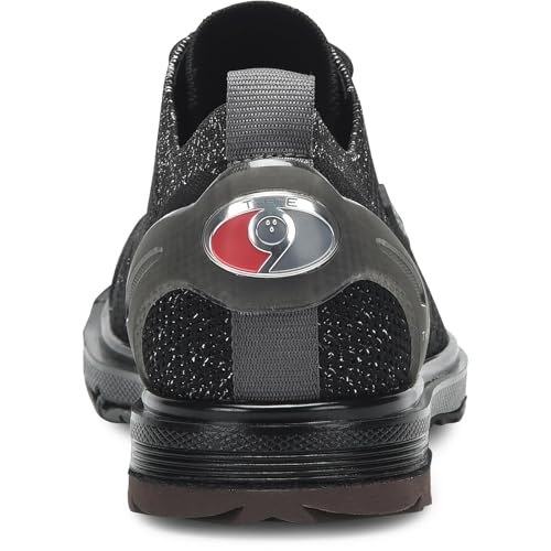 Image of Dexter Women's THE 9 Knit ST Bowling Shoe Black /Silver - Interchangeable Slide Soles and Heels - Made for Both Left and Right Handed Bowlers