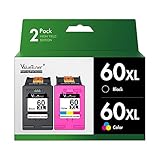 Valuetoner Remanufactured 60XL Ink Cartridge Replacement for HP 60 Ink Cartridge Combo Pack Color and Black 60XL High Yield for PhotoSmart D110 C4680C Deskjet D2680 F2430 Envy 110 120 Printer (2 Pack)