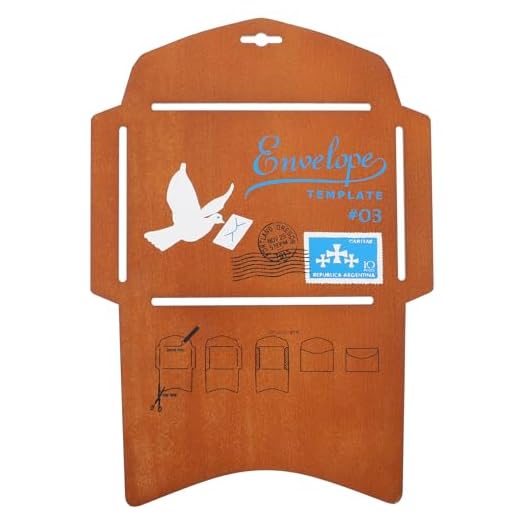 Operitacx Wooden Envelope Template Tool