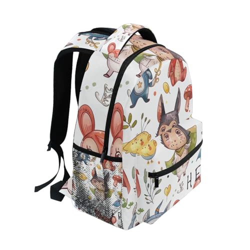 YETTASBIN Animal Backpack for Men Women, Waterproof High/Middle School Bookbag Lightweight Laptop Travel Daypack with Multiple Pockets for Teens Boys Girls2