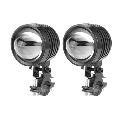 Faros amarillos para moto con lámpara antiniebla potente luces auxiliares LED impermeables
