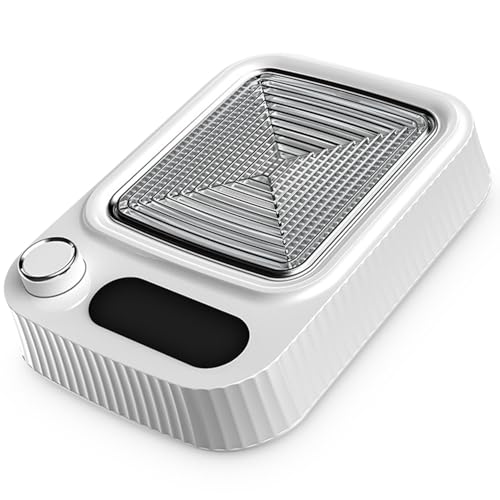 Yulado Staubabsaugung für Nägel 80W, 4500rpm Nagelstaubsauger, Professionelle Haushalt Nagel Abzugshaube und Nagelsauger Nagelstudio, Nail Dust Collector mit Filter, Weiß