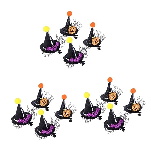 12 épingles à cheveux chapeaux Halloween accessoires cosplay filles