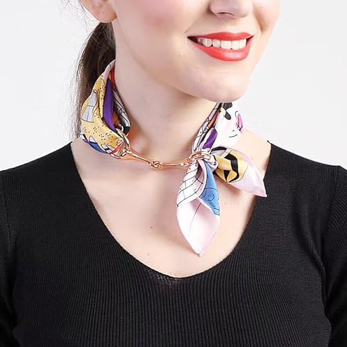 Image of Unique Scarf Clip with Horse Bit Detailing Exquisite Shawls Fastener Brooch Elegant Scarf Clip Stylish Scarves Accessory