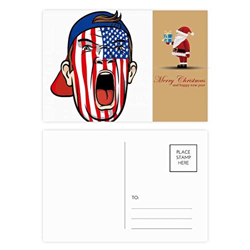 Cartes postales drapeau des États-Unis pour décorer un carnet de voyage