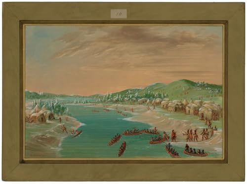 Tableau impressions d'art mural de George Catlin d'une qualité premium pour salon en 60x90cm