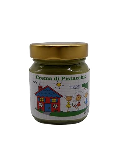 Crema Spalmabile Al Pistacchio Siciliano, Lavorazione Artigianale, Barattolo Da 200 G