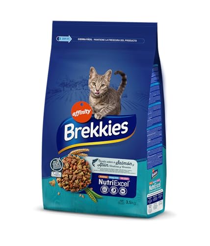 Brekkies Cibo per gatti con salmone, tonno e verdure 3,5 kg