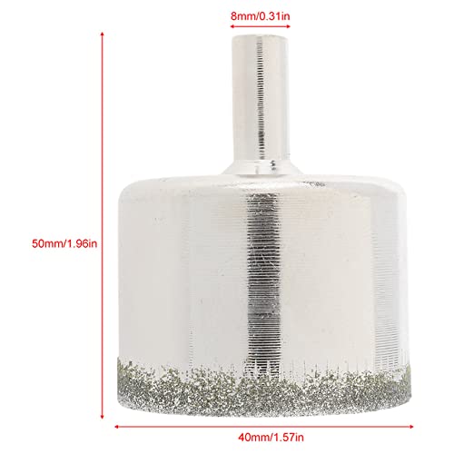 Broca sierra de corona diamante 40mm para vidrio miniatura 2