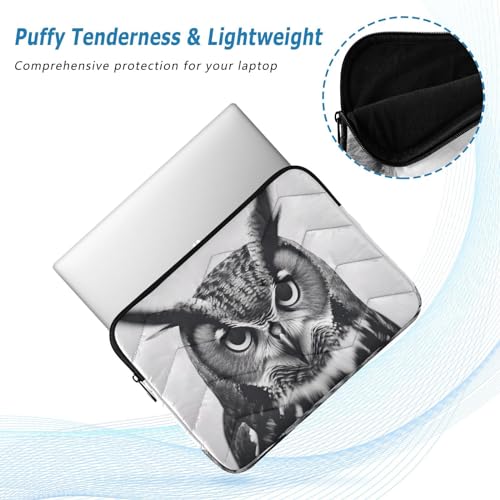 Funda para laptop de 13 a 14 pulgadas con diseño de búho miniatura 5