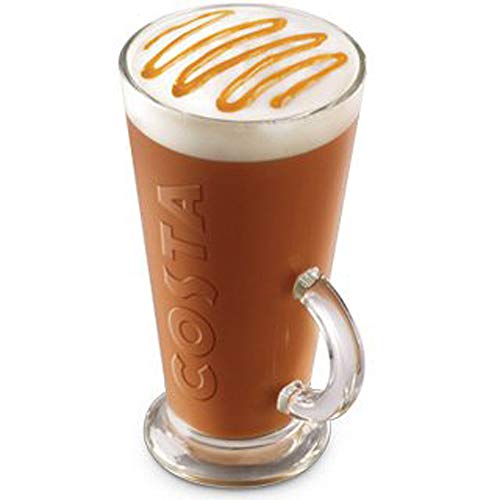 Costa V Shapped Glasses, Genuine Product Size Large (medio) by Costa Coffee, 15.7 ounces