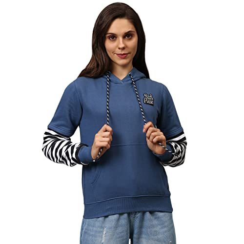 Image of Campus Sutra Women's Cotton Crew Neck Sweatshirt