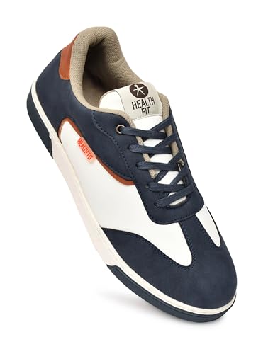 Image of HEALTH FIT Softest Cushioned Sneakers Supreme Comfort Fashion Sneakers for Men's Low Top Sneakers Sophisticated Style Versatile Design 149