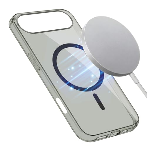 Image of Jkobi Lifetime Anti-Yellow MagSafe Compatible Clear Back Cover Case for Apple iPhone 17 Air (Sleek Hard Crystal | Shockproof and Camera Protection)