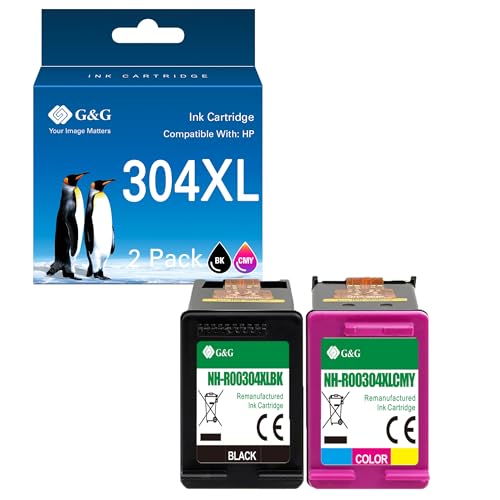 Cartouche 304XL HP noire G&G pour remplacer votre encre vide sans peine