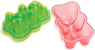 Jumbo Gummy Bear Gelatin Molds - 4 Pack of Big Gummie Bear Molds