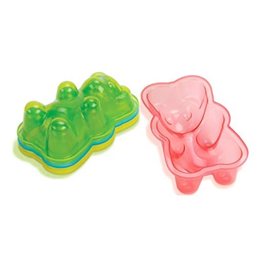 Jumbo Gummy Bear Gelatin Molds - 4 Pack of Big Gummie Bear Molds - Make Large Gummy and Jello Bears