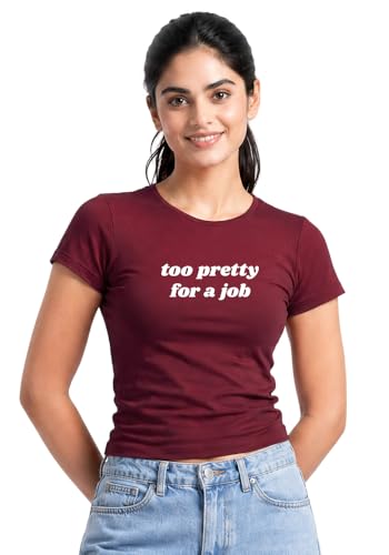 Image of Wear Your Opinion Women's Fitted Top Summer Printed Tshirt Cuddle Baby Tees Short Sleeve 220 GSM Soft Fabric