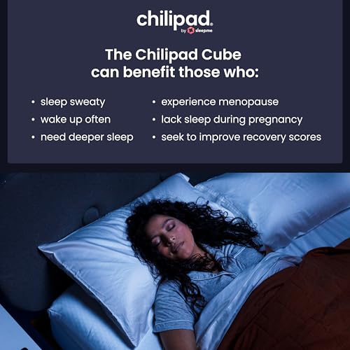Chilipad Cube Bed Cooling System - Cooling & Heating Mattress Topper, Dual Zone Bed Temperature, Cool Sleep Enhancement, Temp Range of 60-115°F, WE Cal King Bedsize (72" W x 84" L), Model: CP516