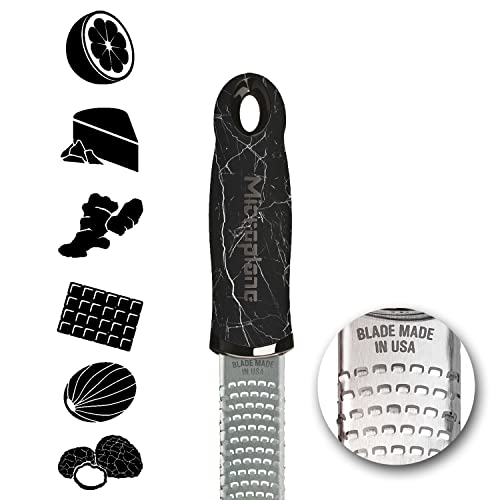 Image of Microplane Premium Classic Lemon Zester Tool (Black Marble)