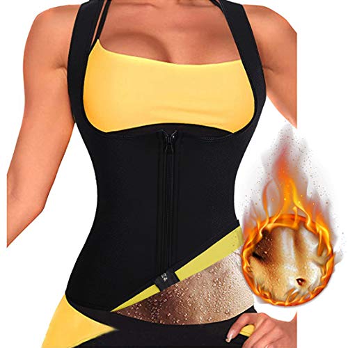 Litthing Chaleco Deportivo de Yoga para Mujer Fitness Sauna Neopreno Chaleco de Entrenamiento Compresión Establecer Estatua para Deporte Fitness