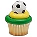 CakedDrake Cake Topper Decor, Sports and Games,3D Soccer Ball CakedDrake Cake Topper for sports and games (12/PKG)