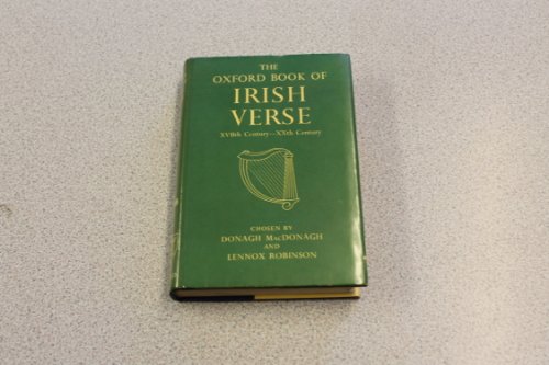 The Oxford Book of Irish Verse XVIIth - XXth Century