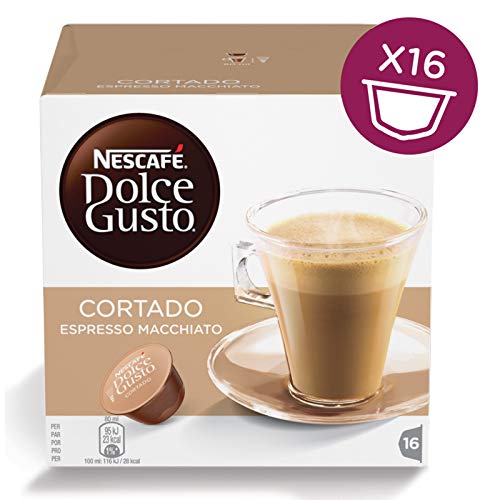 Nescafe Dolce Gusto Cortado Espresso Macchiato Pods 16 per pack