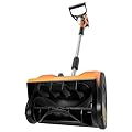 Cordless Snow Shovel Compatible with Dewalt 20V Max Battery(NO Battery), 12'' Electric Snow Shovel with LED Lights & Adjustable Chute, Lightweight Battery Snow Blower for Driveway, Sidewalks