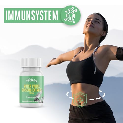 Ginseng Kapseln von Vitabay – Roter Ginseng für Vitalität