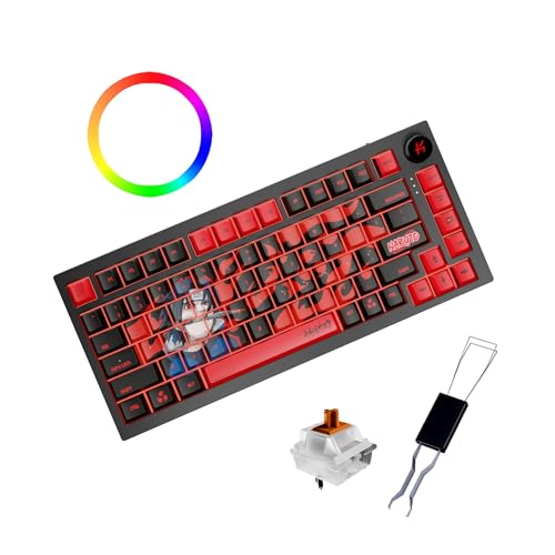 Kreo Swarm 75% Gasket Mounted Wireless Mechanical Gaming Keyboard Bluetooth/2.4GHz, Hot-Swappable Pre-Lubed Switches, Double Shot PBT Keycaps, Customi